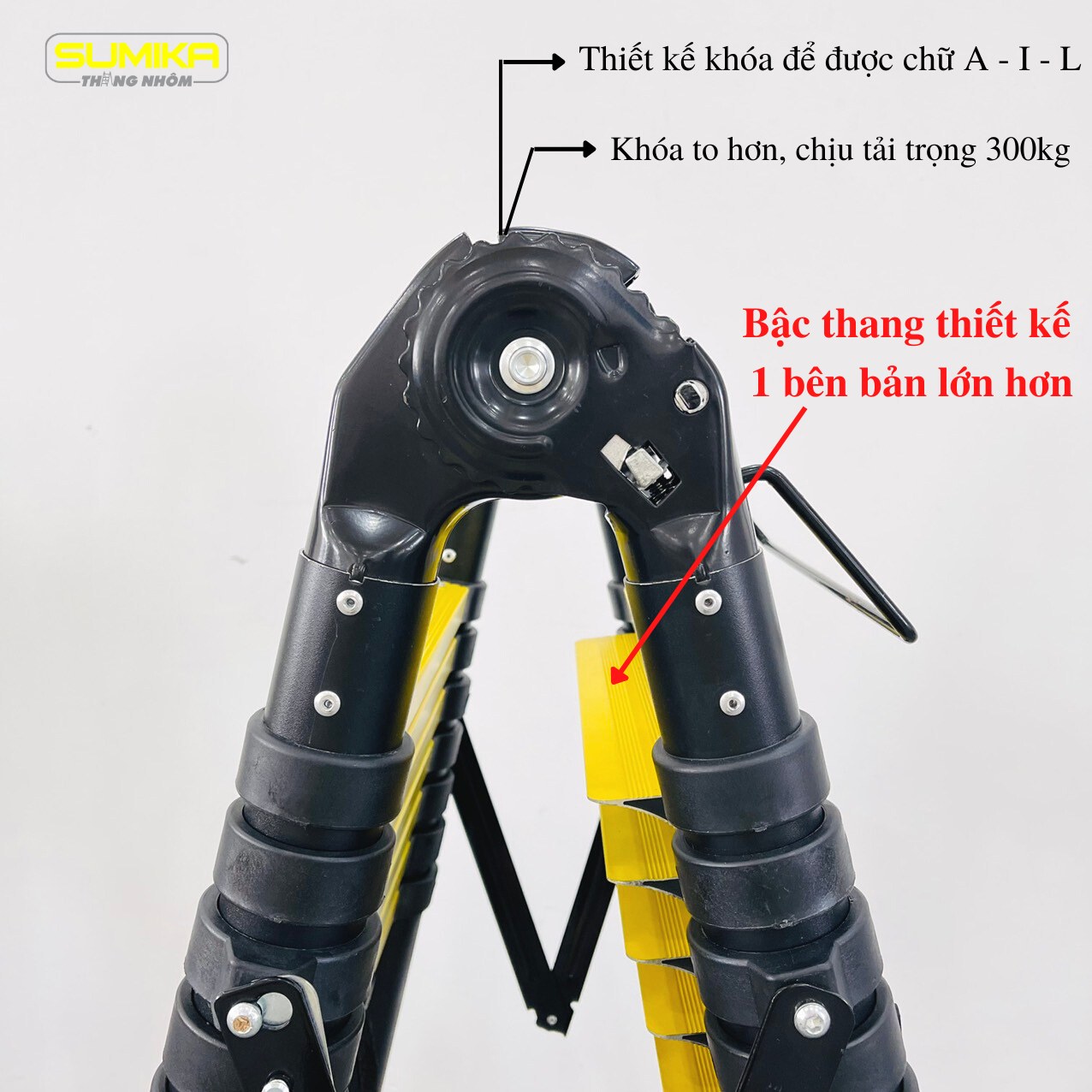 Thang nhôm rút đôi Sumika SKS660D (3.3M+3.3M) – Sơn tĩnh điện - Ảnh 3