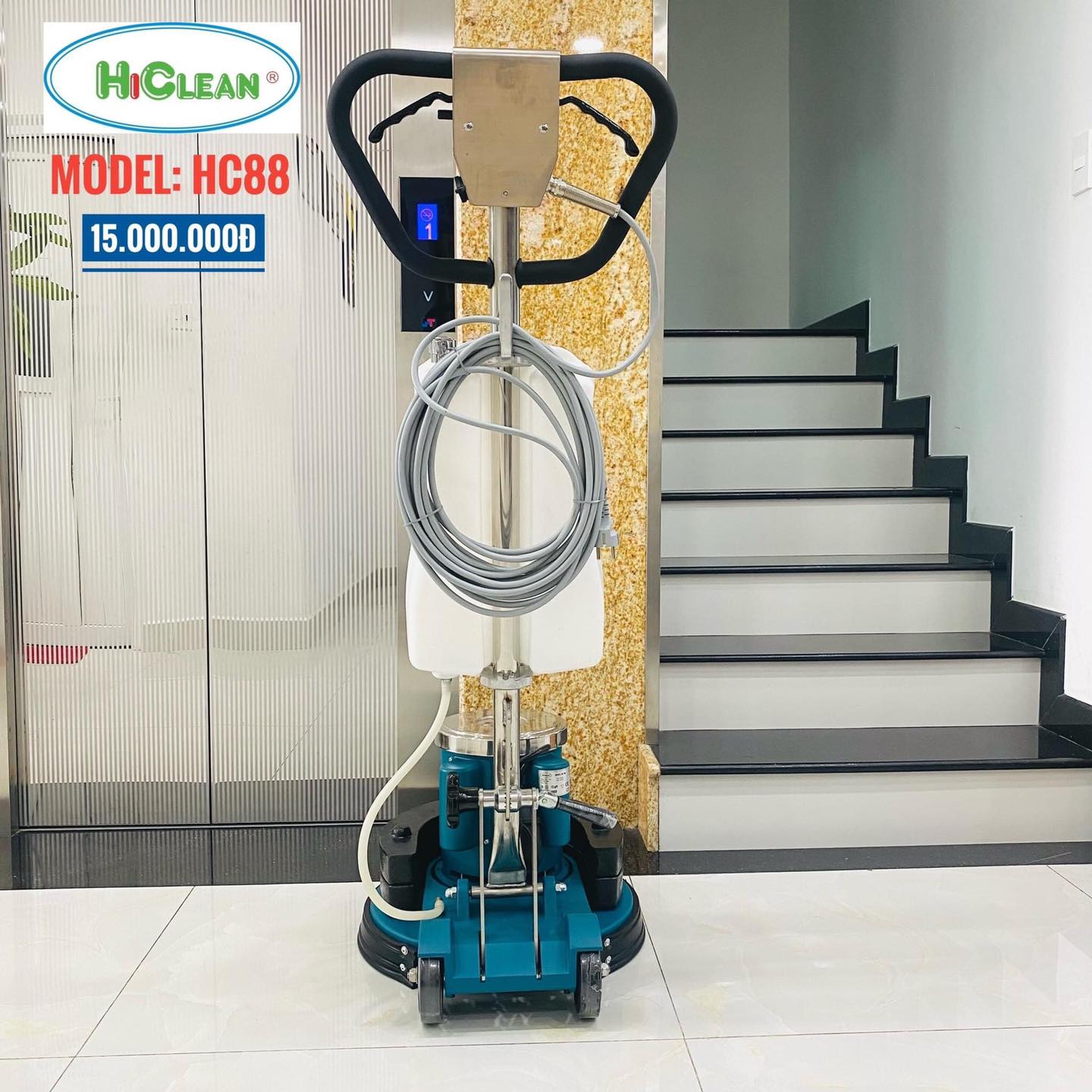MÁY CHÀ SÀN ĐÁNH BÓNG GIẶT THẢM HICLEAN HC88 - Ảnh 3