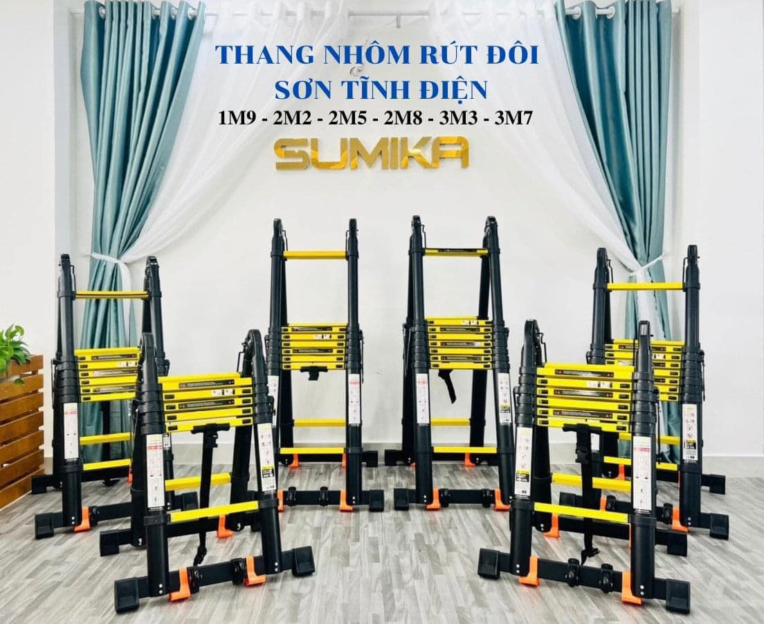 Thang nhôm rút đôi Sumika SKS440D sơn tĩnh điện (2m2+2m2) - Ảnh 5