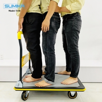XE ĐẨY HÀNG GẤP GỌN SUMIKA T150 SÀN THÉP - Ảnh 5