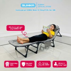 Giường Xếp Gấp Gọn đa năng Sumika - Có 5 Chế Độ Ngã Lưng