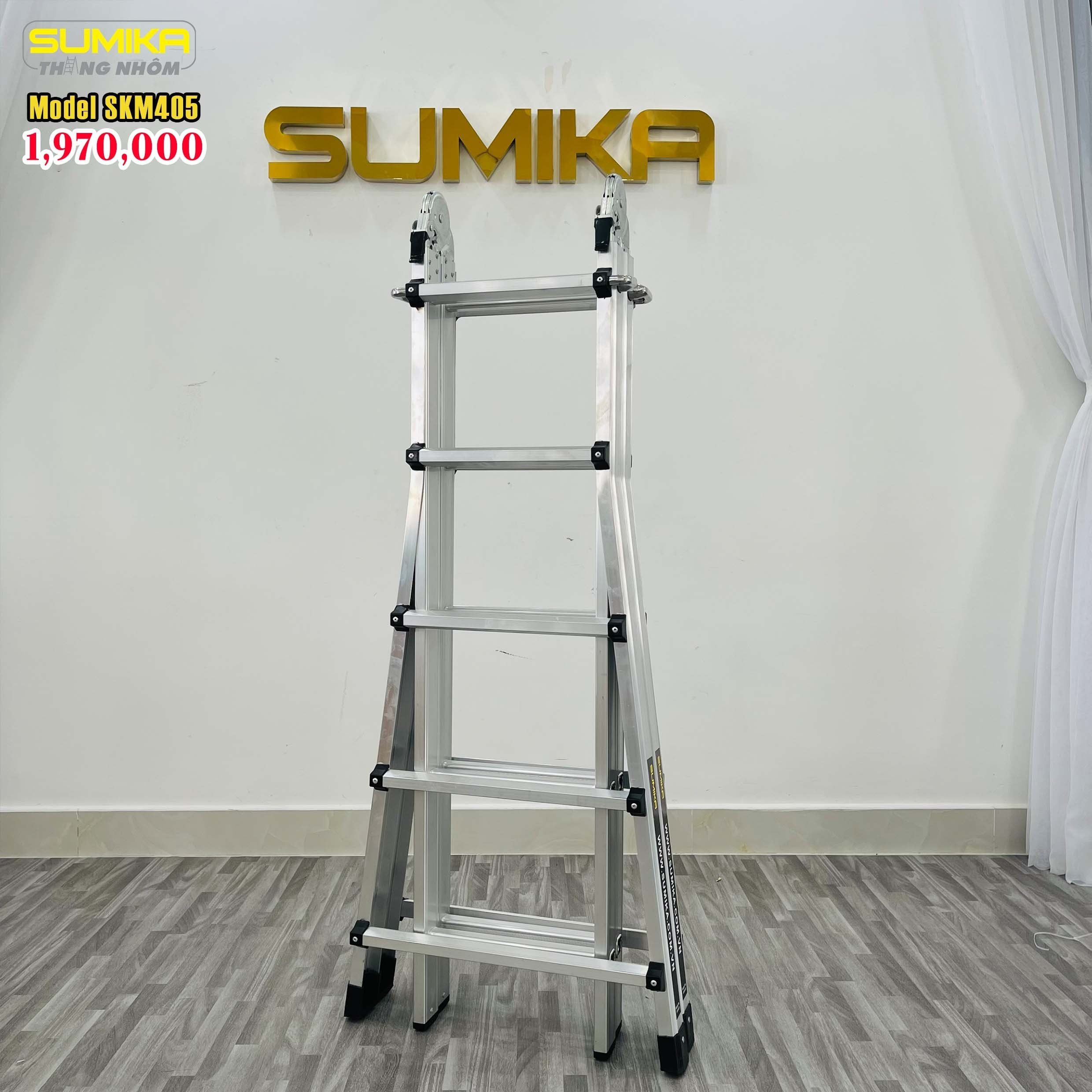 THANG NHÔM TRƯỢT RÚT LỒNG SUMIKA SKM405 - Ảnh 2