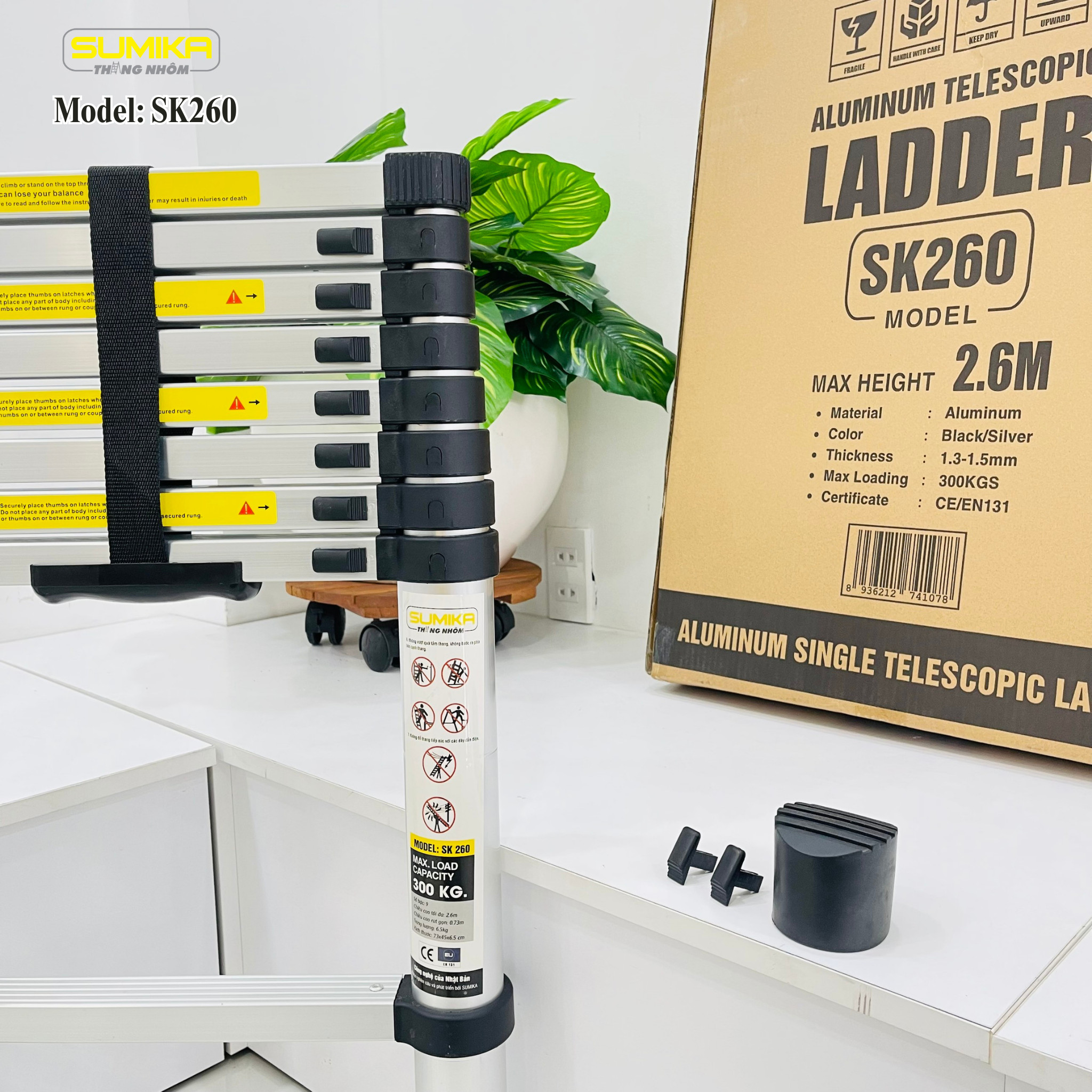 Thang rút đơn Sumika SK260 (2,6m) - Ảnh 4