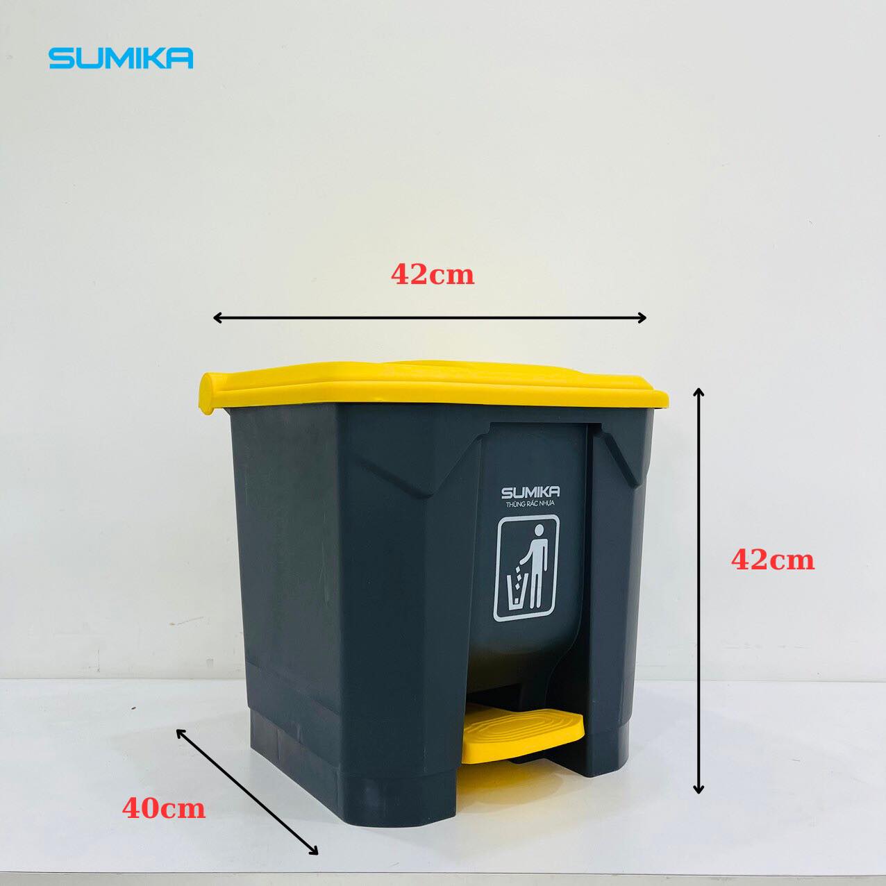 Thùng rác nhựa đạp chân SUMIKA - B030 (30 lít) - Ảnh 2