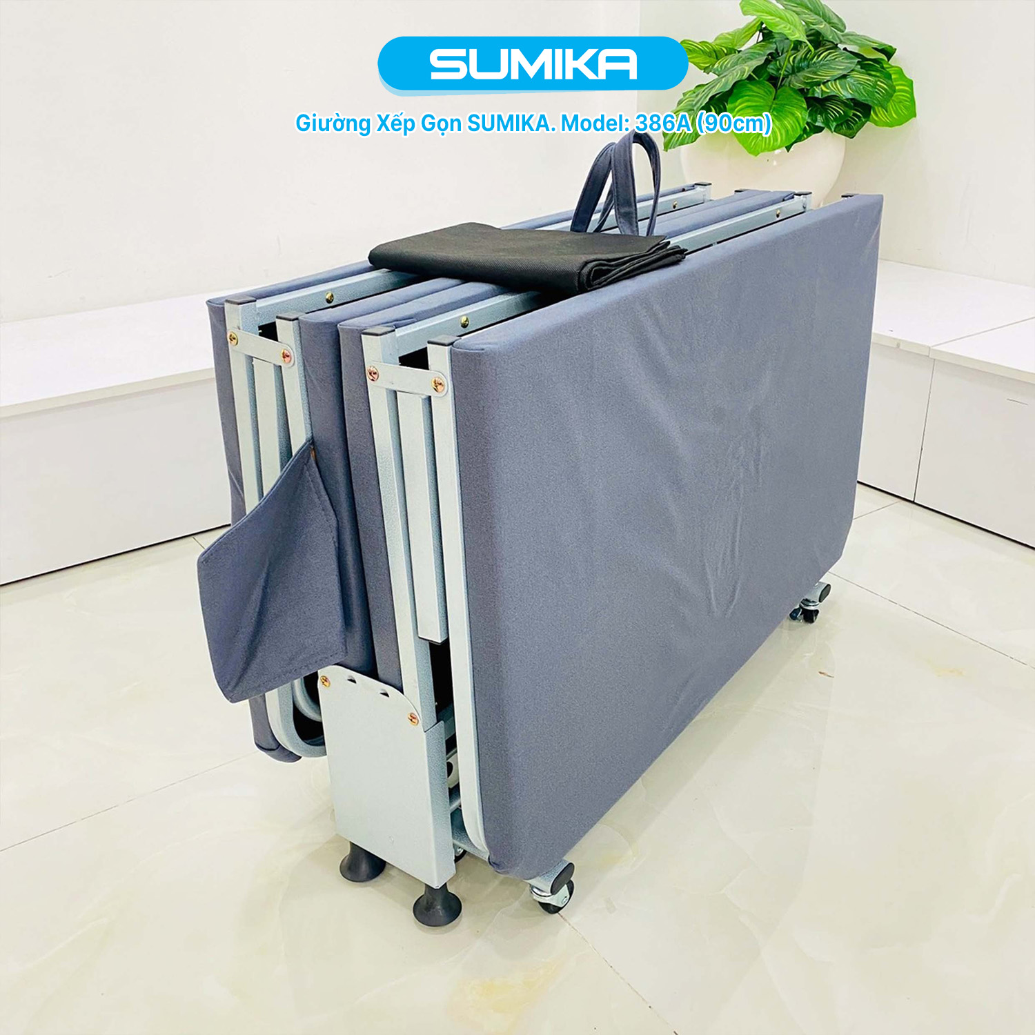 Giường xếp gấp gọn SUMIKA 386A, rộng 90cm - Ảnh 3