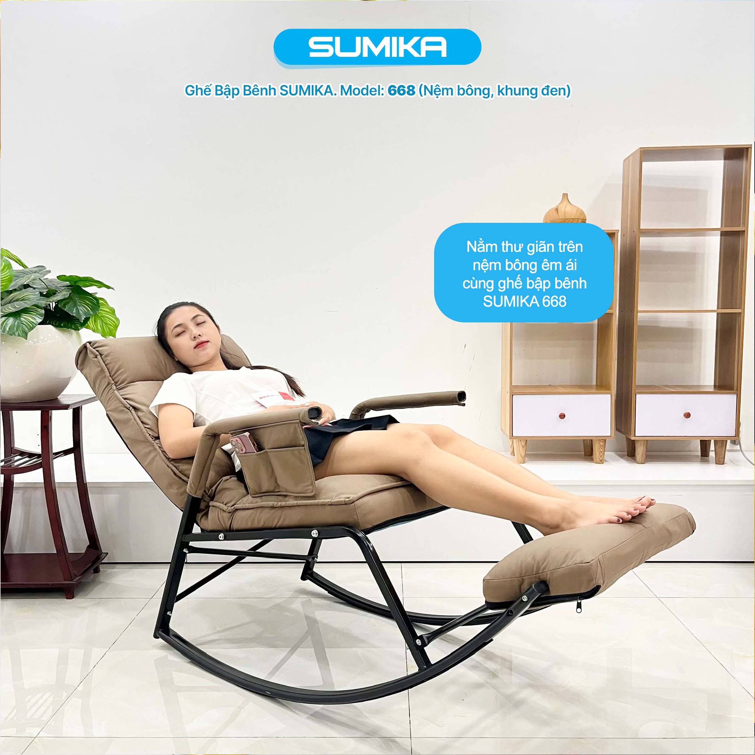 Ghế bập bênh thư giãn SUMIKA 668 - Ảnh 3