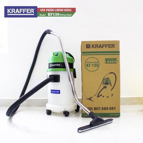 MÁY HÚT NƯỚC KRAFFER KF130 THÙNG NHỰA - Ảnh 3
