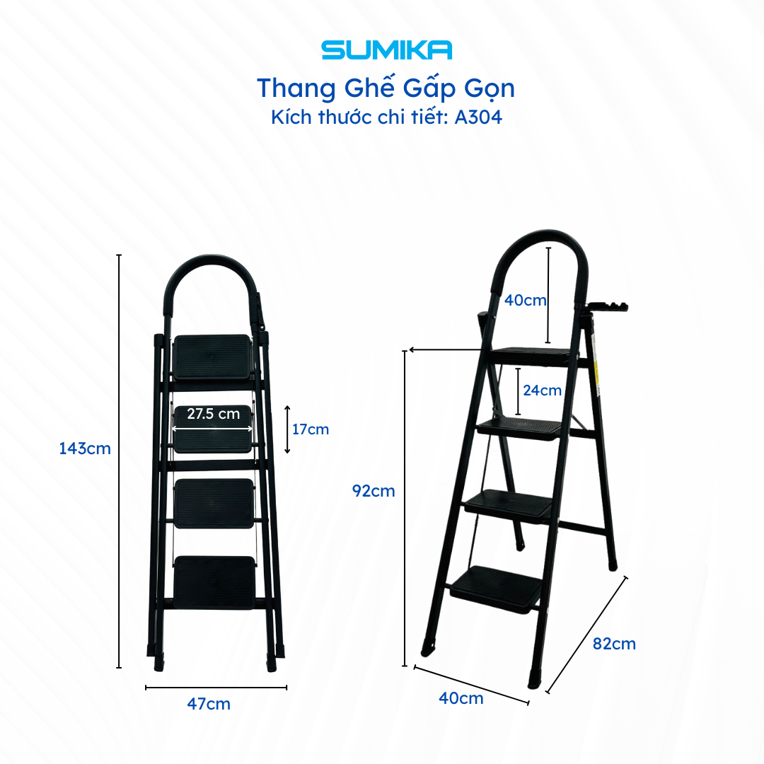 THANG GHẾ GIA ĐÌNH SUMIKA 4 bậc A304 - Ảnh 2