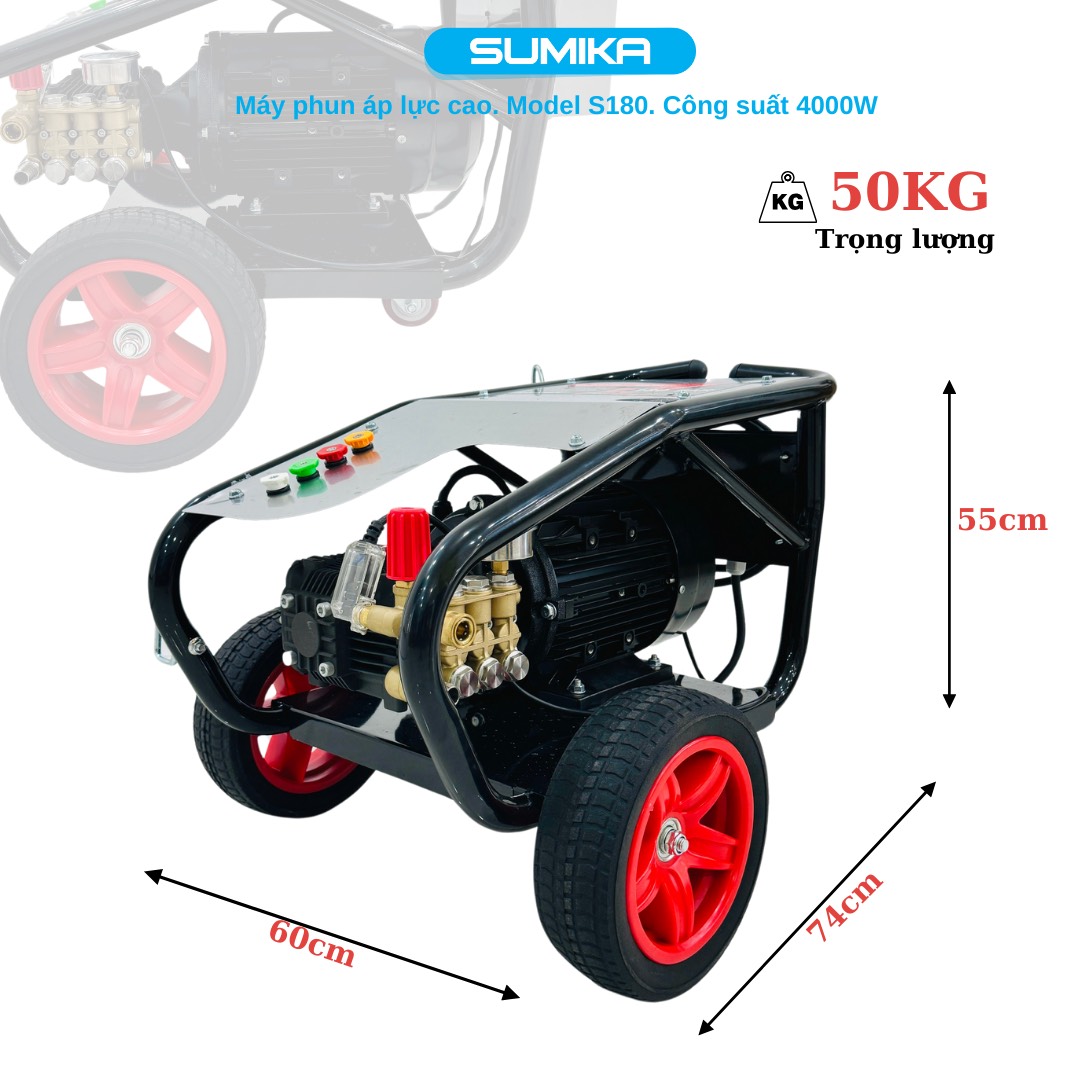MÁY RỬA XE ÁP LỰC CAO SUMIKA S180 - Ảnh 4